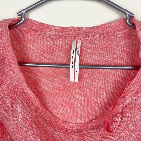 Anthropologie Asymmetric Pink Space Dye Sweater - Picture 6 of 6